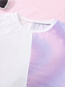 Girls Tie Dye Tee & Joggers - Multicolor - View 3