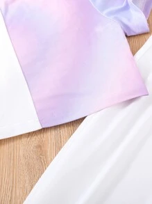 Girls Tie Dye Tee & Joggers - Multicolor - View 5