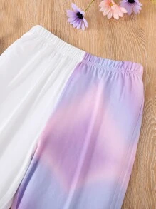 Girls Tie Dye Tee & Joggers - Multicolor - View 6