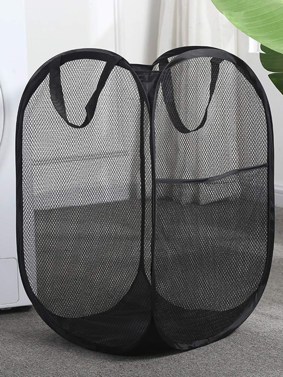 1 cái cản trở đồ giặt dạng lưới trơn - màu đen - Xem 1