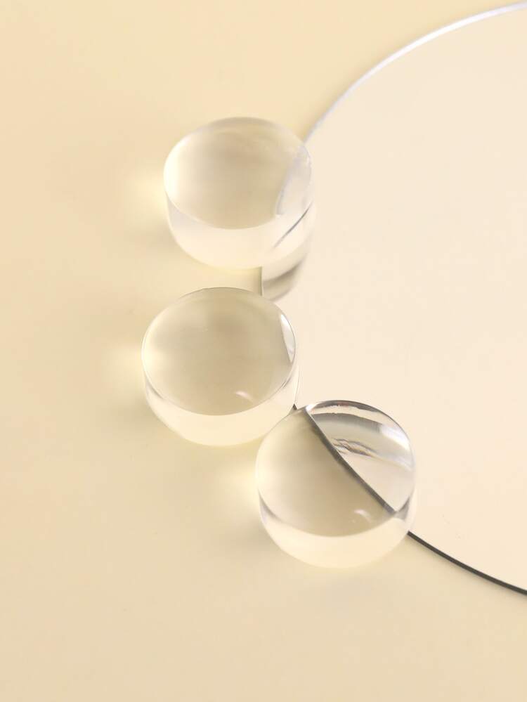 3pcs Clear Silicone Replacement Head For Nail Stamper For Nails Nail Stamper Kit For French Manicure Home Diy Nail Art Salon - Clear - View 7