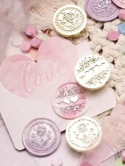 1個 花 & ハートパターン シーリングスタンプ ヘッド | SHEIN JAPAN