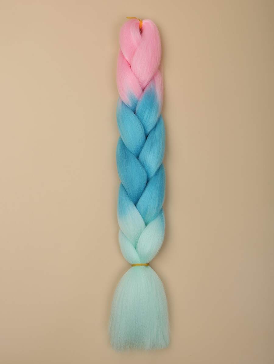 Ombre Long Synthetic Hair Braid - Multicolor - View 1