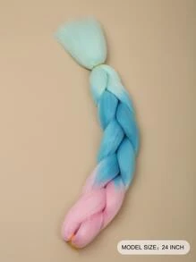 Ombre Long Synthetic Hair Braid - Multicolor - View 2