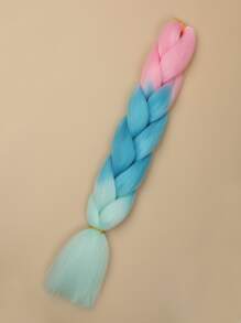 Ombre Long Synthetic Hair Braid - Multicolor - View 4