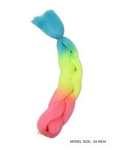 Bím tóc tổng hợp dài ombre - Nhiều màu - Xem 2