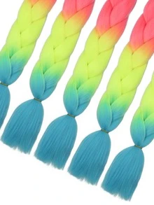 Bím tóc tổng hợp dài ombre - Nhiều màu - Xem 5