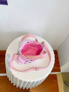 女孩卡通獨角獸圖案方包