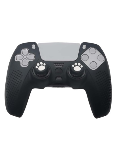 1 个 PlayStation 5 控制器保护套 + 2 个硅胶操纵杆帽套装，防滑、防尘、防刮，增强抓握力和游戏体验