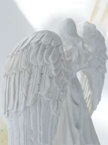 1 người giữ nến thiết kế thiên thần - trắng - Xem 4