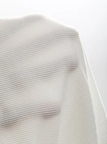 DAZY Đã vá Túi Ren Mộc nhĩ Áo phông Crop - trắng - Xem 9