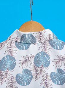 Toddler Boys Tropical Print Shirt & Shorts Without Tee - Multicolor - View 5