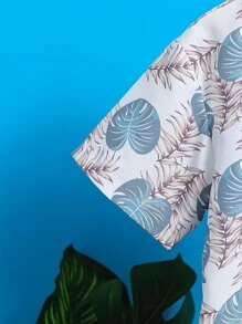 Toddler Boys Tropical Print Shirt & Shorts Without Tee - Multicolor - View 6