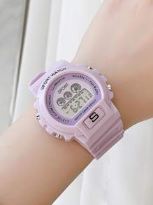 Reloj electrónico luminoso - Morado - Ver 1