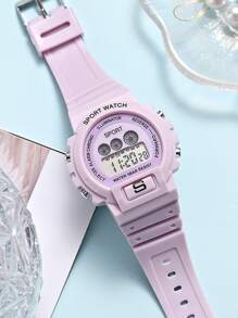 Reloj electrónico luminoso - Morado - Ver 2