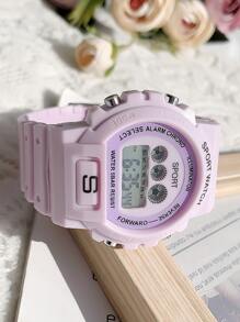 Reloj electrónico luminoso - Morado - Ver 3