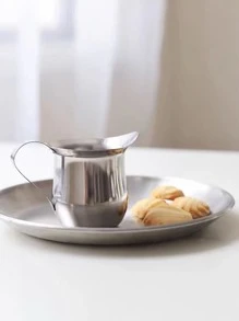 1个不锈钢多功能咖啡拉花奶泡壶 - 銀色 - 查看 4