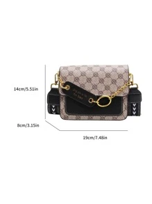 Mini Letter Graphic Square Bag - Multicolor - View 6