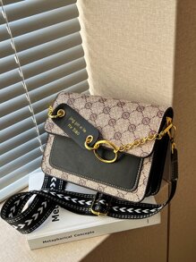 Mini Letter Graphic Square Bag - Multicolor - View 4