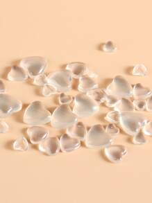 FULL BEAUTY 1 caja Decoración de uñas con diseño de corazón 3d - transparente - Ver 2