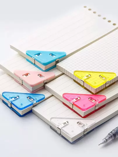 6 sztuk Losowy Kolor Trójkąt Klip