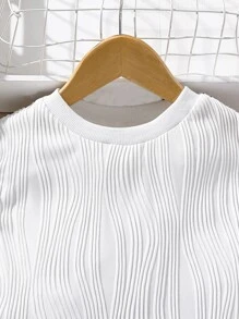 青少年女孩素色背心上衣和腰帶長褲 - 彩色 - 查看 4