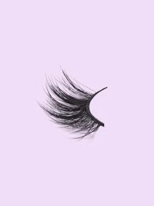 10 Pairs Natural Half & Full Eye Fluffy Thin False Eyelashes, Suitable For Daily Use, Cartoon Style, Travel Essential, Extended Winged Lashes - Black - View 4