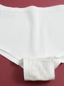 Women's Casual Comfy Multicolor Print Fabric Medium Stretch Boyshort Underwear - Multicolor - View 5