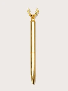 1pc Deer Design Ballpoint Pen - Black - View 1