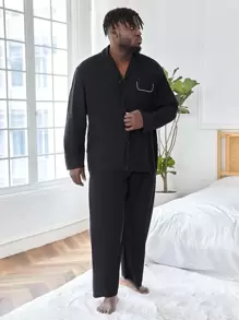 Ensemble pyjama / ensemble de pyjama avec col châle à rabat pour hommes