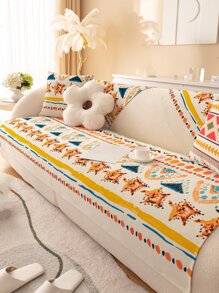 1 chiếc khăn sofa họa tiết hình học - Nhiều màu - Xem 1