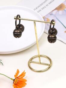 1pc Bell Decor Pet ID Tag - Bronze - View 3