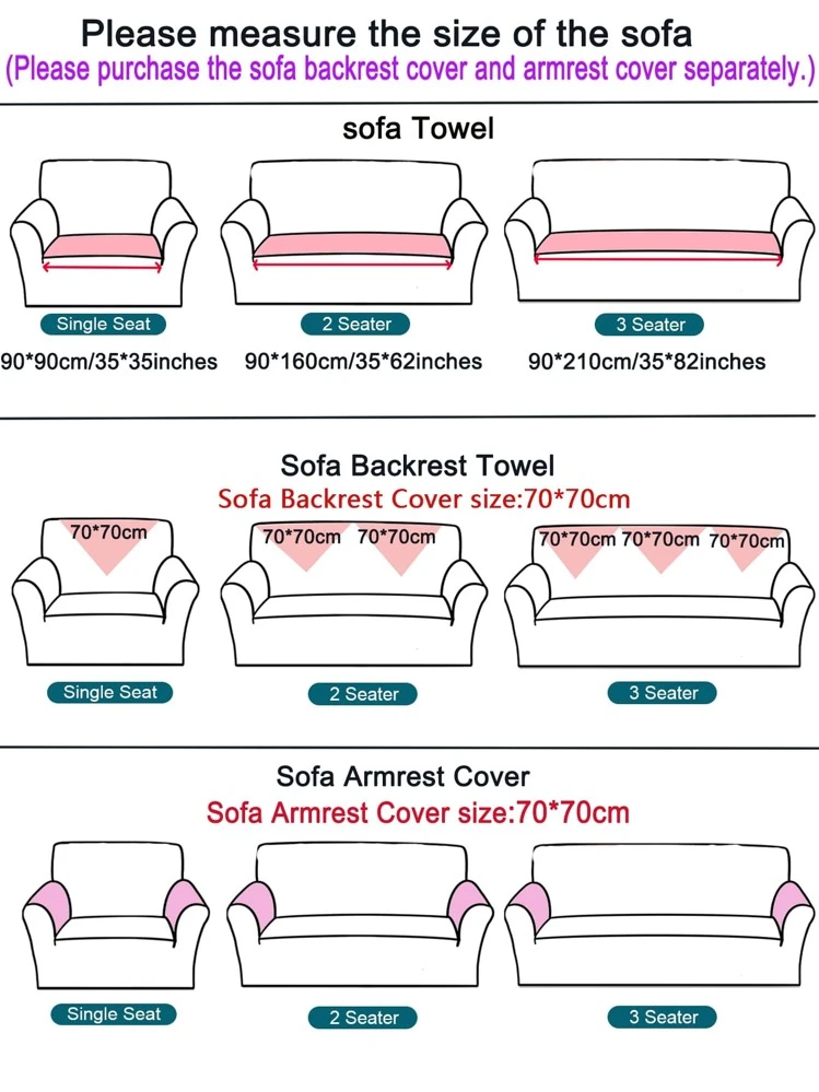 1pc Sewn Solid Color Sofa Cushion - Blue - View 4