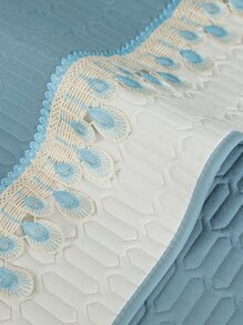 1 Pieza Cojín De Sofá Cosido De Color Sólido - Azul - Ver 6