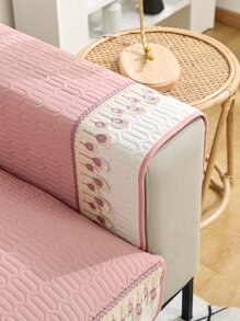 1 Lông Vũ Thêu Co Giãn Ghế Sofa Đệm Đời Boho Polyester Chần Gòn Chi Tiết Ghế Sofa Đệm Trong Nhà - Hồng - Xem 4