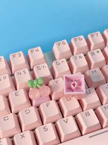 1入組櫻桃裝飾鍵盤鍵帽 - 彩色 - 查看 2