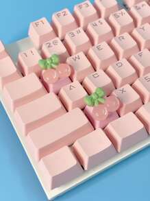 1入組櫻桃裝飾鍵盤鍵帽 - 彩色 - 查看 4