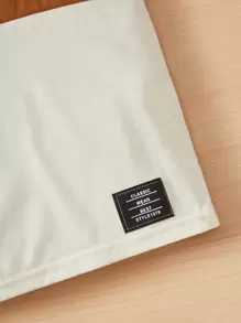 SHEIN Young Boys Casual Loose Comfortable Colorblock Patchwork Short Sleeve Top - Dark Grey - View 3