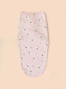 卡通圖形嬰兒襁褓毯 - 彩色 - 查看 2