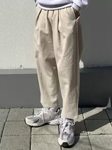 DAZY Men Slant Pocket Trousers - Khaki - View 1