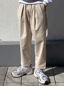 DAZY Men Slant Pocket Trousers - Khaki - View 5