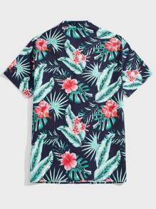 Manfinity Men Tropical Print Shirt - Multicolor - View 2