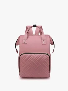 1pc Chi tiết chần bông Túi đựng tã trang trí trang trí - Hồng - Xem 1