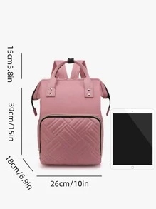 1pc Chi tiết chần bông Túi đựng tã trang trí trang trí - Hồng - Xem 4