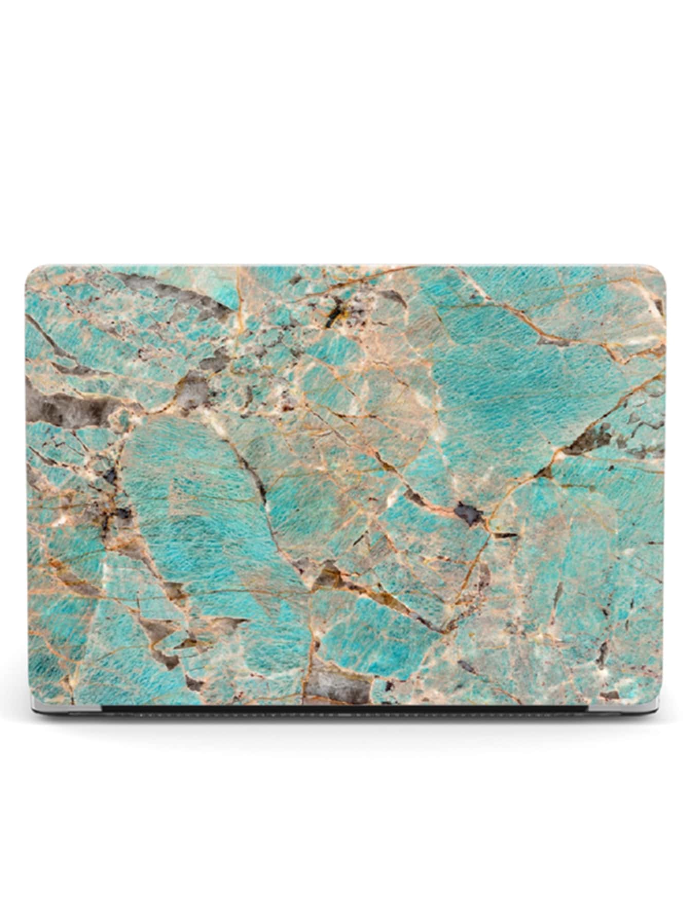 2 piezas Funda de mármol delantero & translúcido compatible con Macbook Air - Multicolor - Ver 1