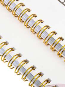 Trees 1pc Letter Graphic Spiral Notebook Back To School - Multicolor - View 6