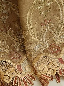 卷軸刺繡單片窗簾 - 彩色 - 查看 6