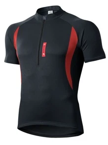 Áo thun nam tay raglan in chữ, thoáng khí. - màu đen - Xem 1