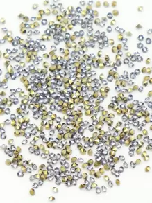 1box 3D Rhinestone Nail Art Decoration - Gold - View 2