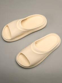 Hombres Chanclas con abertura - Beis - Ver 4